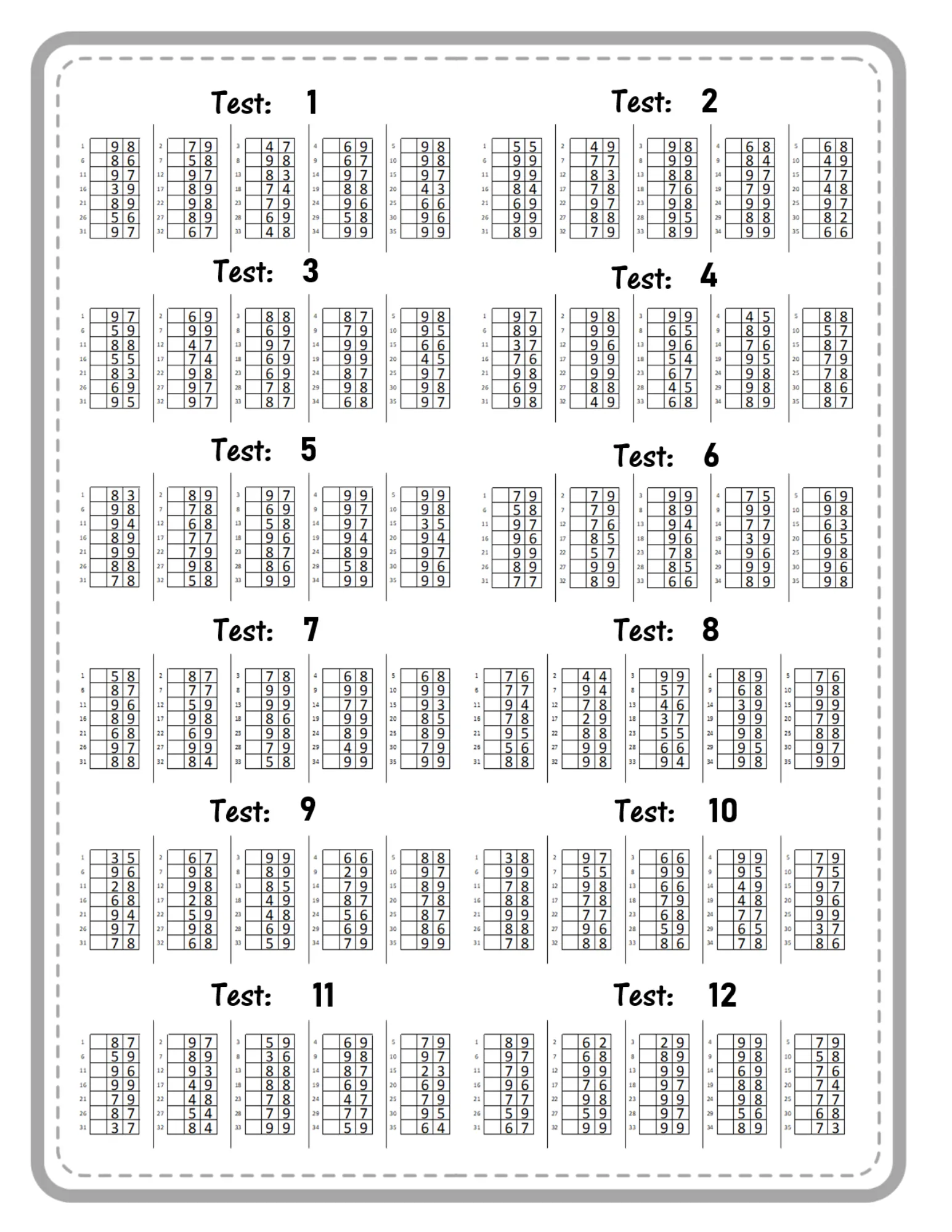 Double Digit - Sample solution page
